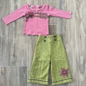 Baby Sara Vintage 2 pc set size 2T